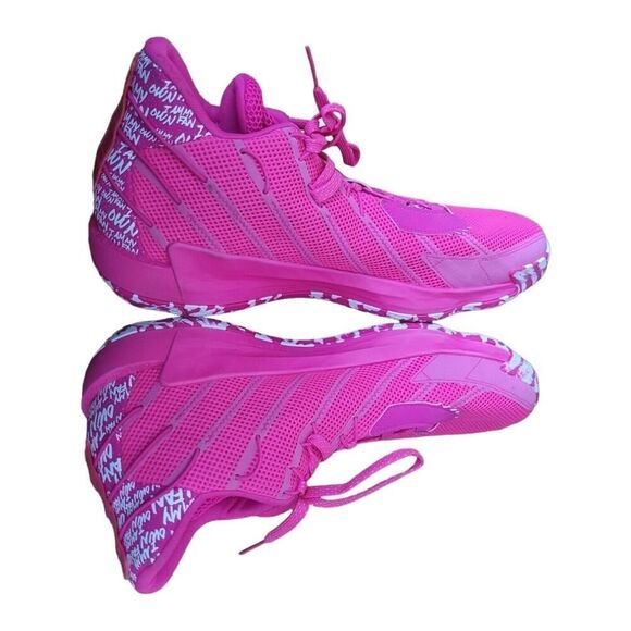Adidas Dame 7 I Am My Own Fan Team Shock Pink Sneaker Shoe ART FY9359 SZ 17 main image 2